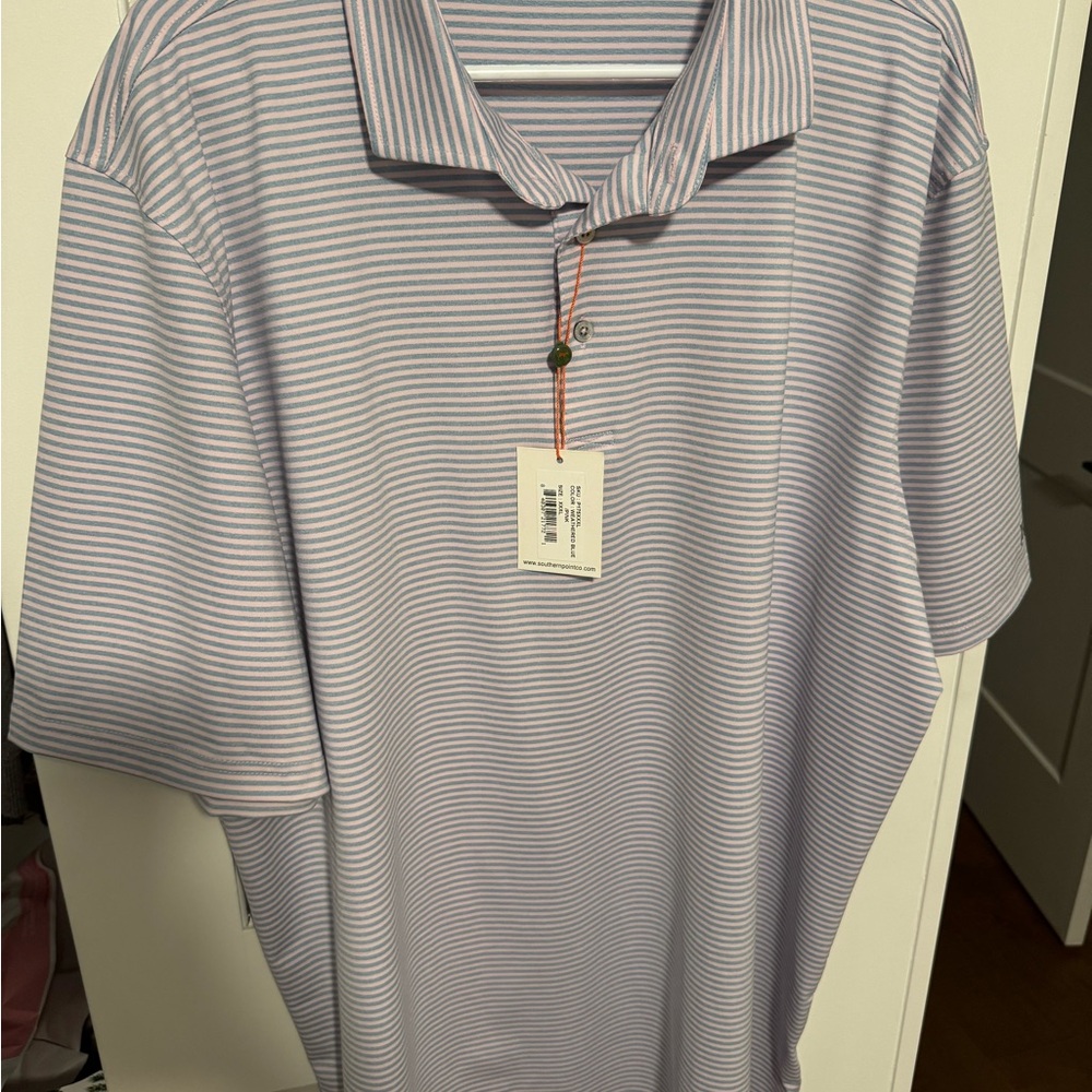 Men's Southern Point Company stripe polo